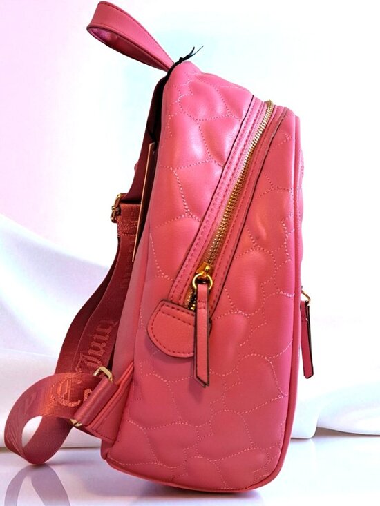 Juicy Couture Pink Quilted Backpack & Zip Around Wallet Bundle Set NWT main image 4
